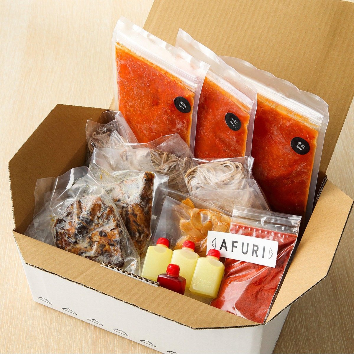 冷やし柚子辛紅らーめん 3食入り - らーめんAFURI 公式通販サイト