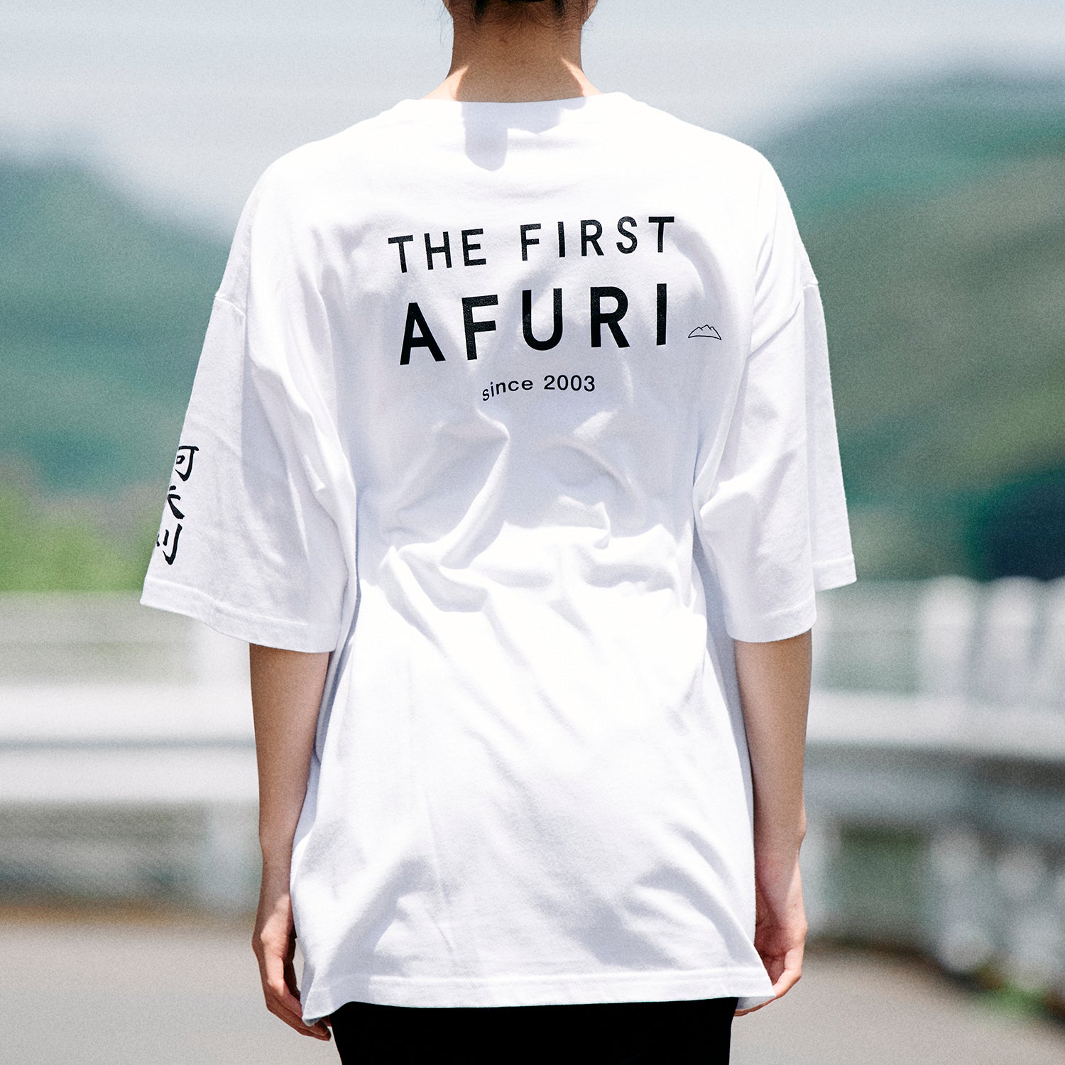 AFURI20th Big silhouette T-shirt（WHITE）