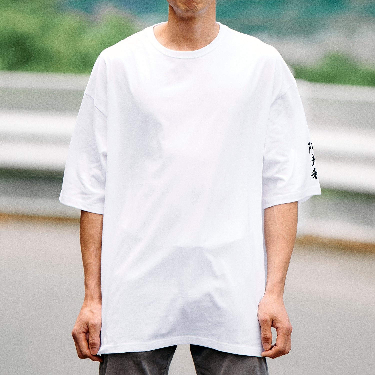 AFURI20th Big silhouette T-shirt（WHITE）