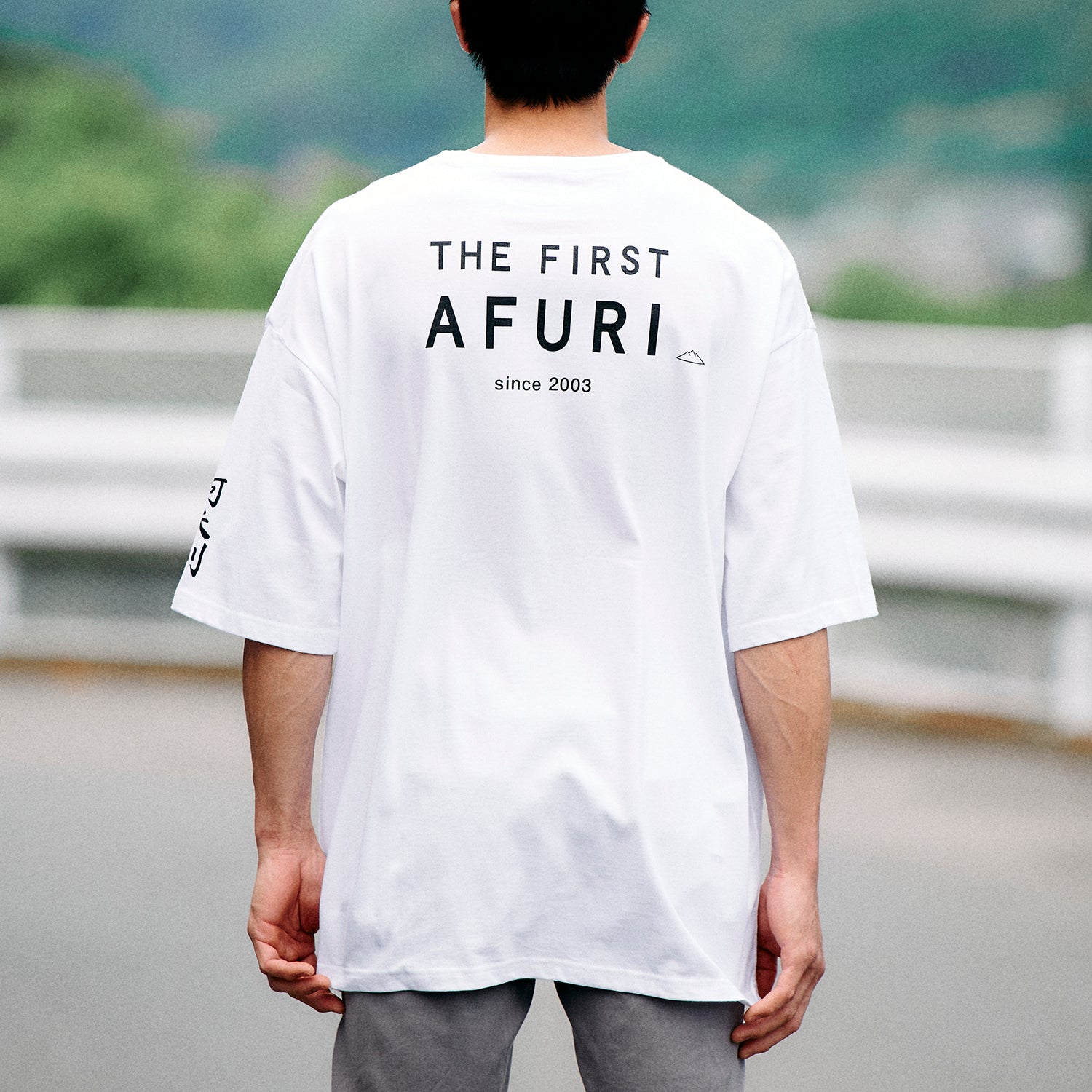 AFURI 20TH ANNIVERSARY / Big silhouette T-shirt（WHITE）