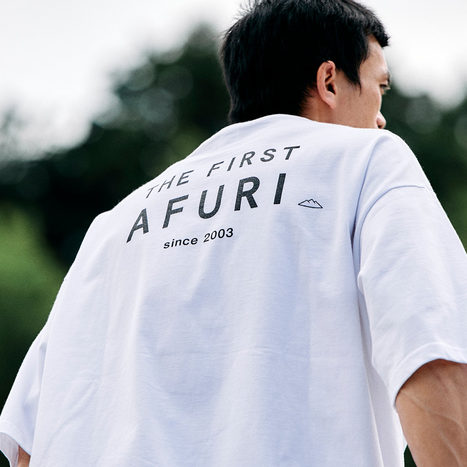 AFURI20th Big silhouette T-shirt（WHITE）