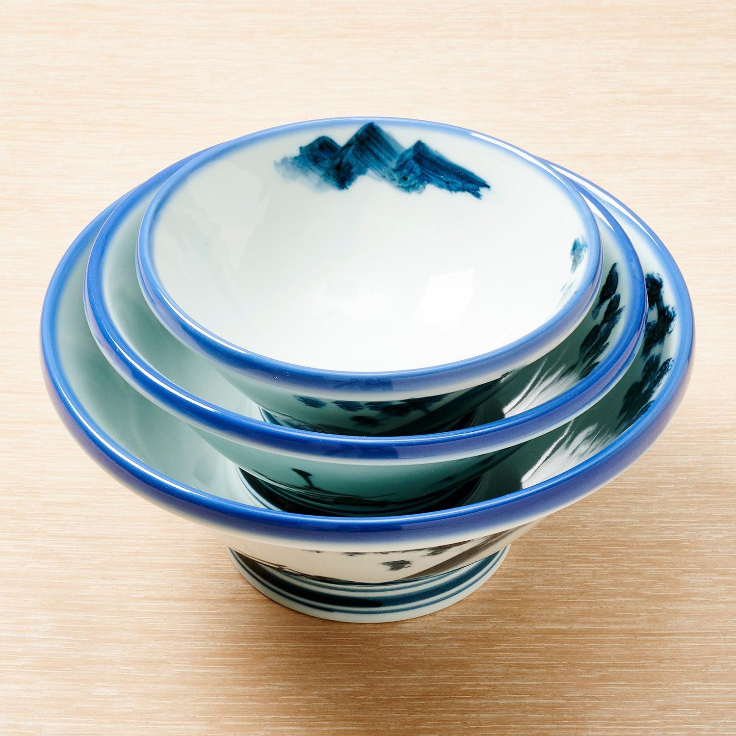 AFURI Original Half Ramen Bowl (Blue)